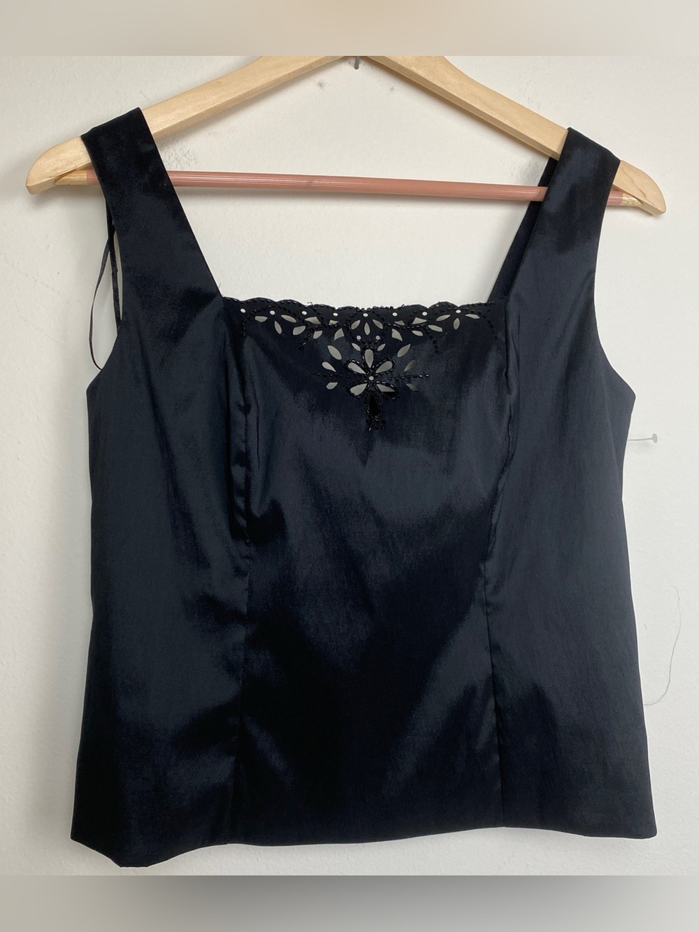 J.R. NITES  By Caliendo Y2K Black Tank Top Sz 6